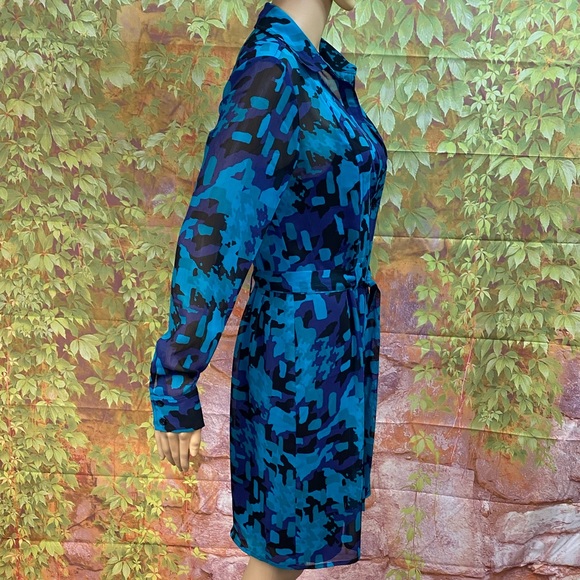 The Limited Sheer Belted Shirtdress with Chemise - Picture 7 of 10